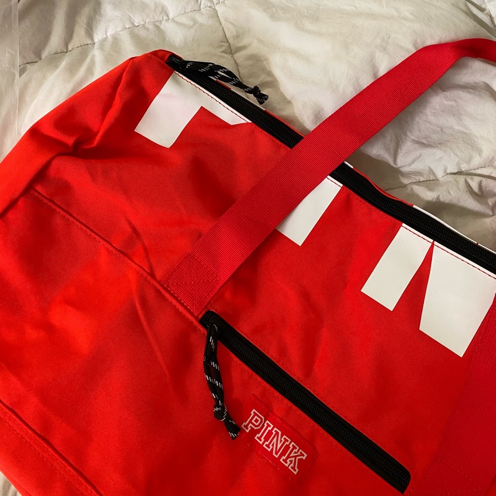 VS PINK Duffle Bag and Water Bottle